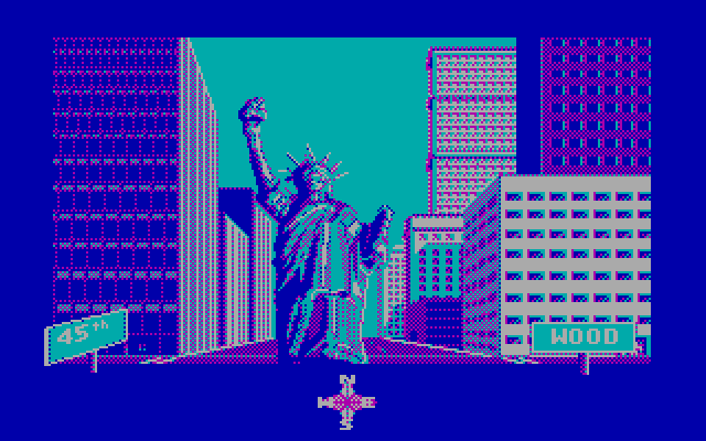 Ghostbusters II IBM PC/Compatibles Screenshot: Ready to take the statue for a walk?