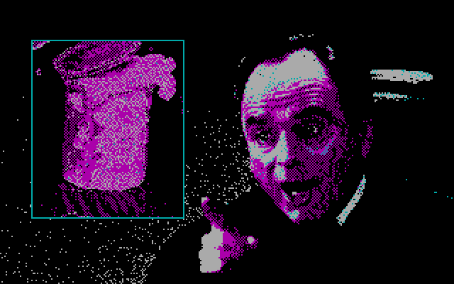 Ghostbusters II IBM PC/Compatibles Screenshot: This slime gets upset by the judge.