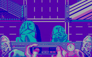 Ghostbusters II for IBM PC/Compatibles - Driving the statue.