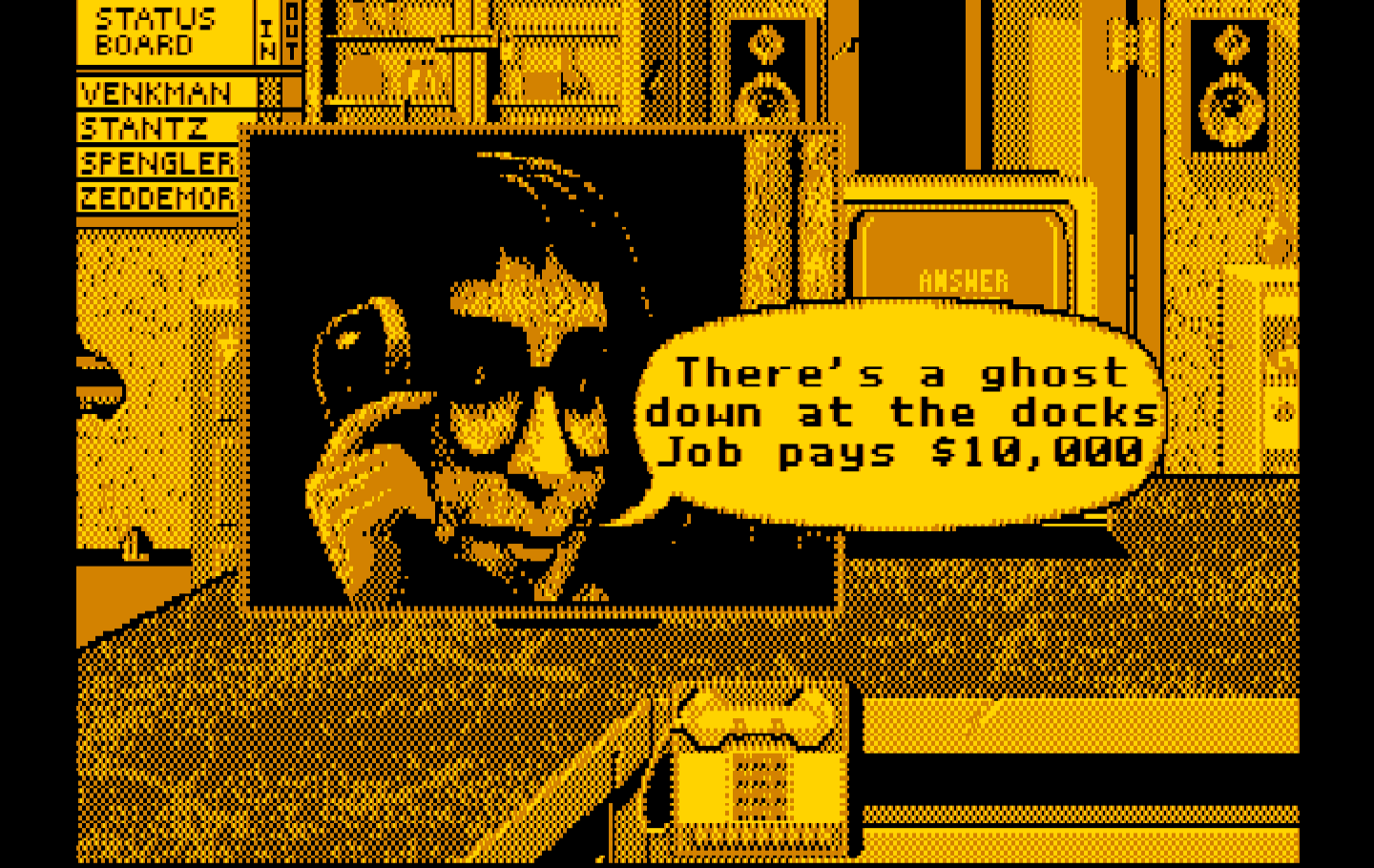 Ghostbusters II IBM PC/Compatibles Screenshot: Looks like I've got a call!
