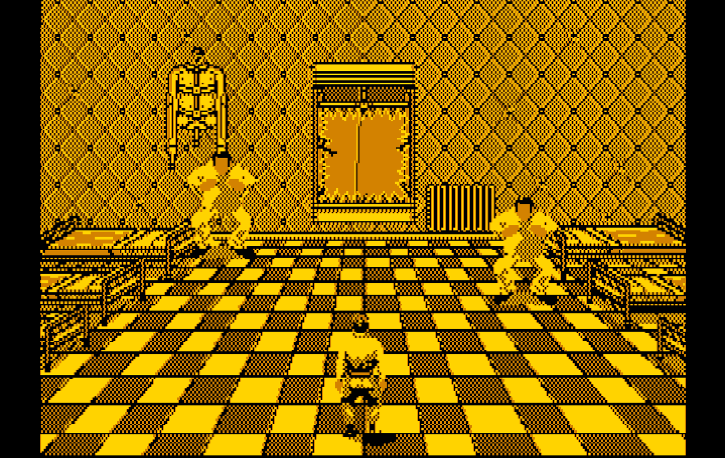 Ghostbusters II IBM PC/Compatibles Screenshot: Don't let the orderlies catch you!