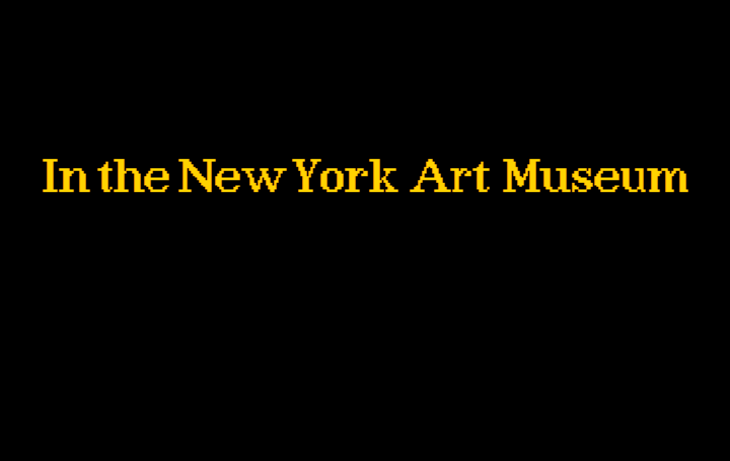 Ghostbusters II IBM PC/Compatibles Screenshot: Meanwhile, the New York Art Museum...