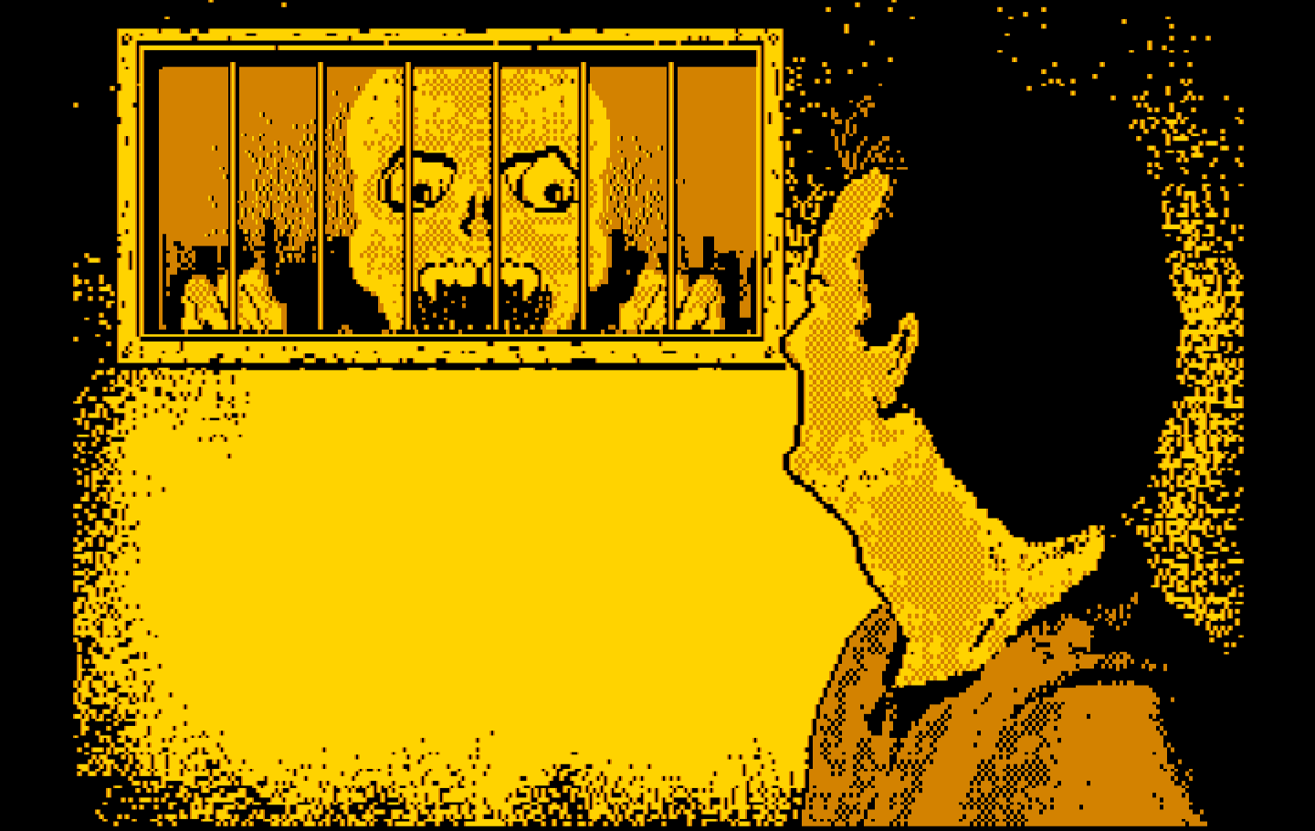 Ghostbusters II IBM PC/Compatibles Screenshot: Game over; the ghosts have taken over the city!