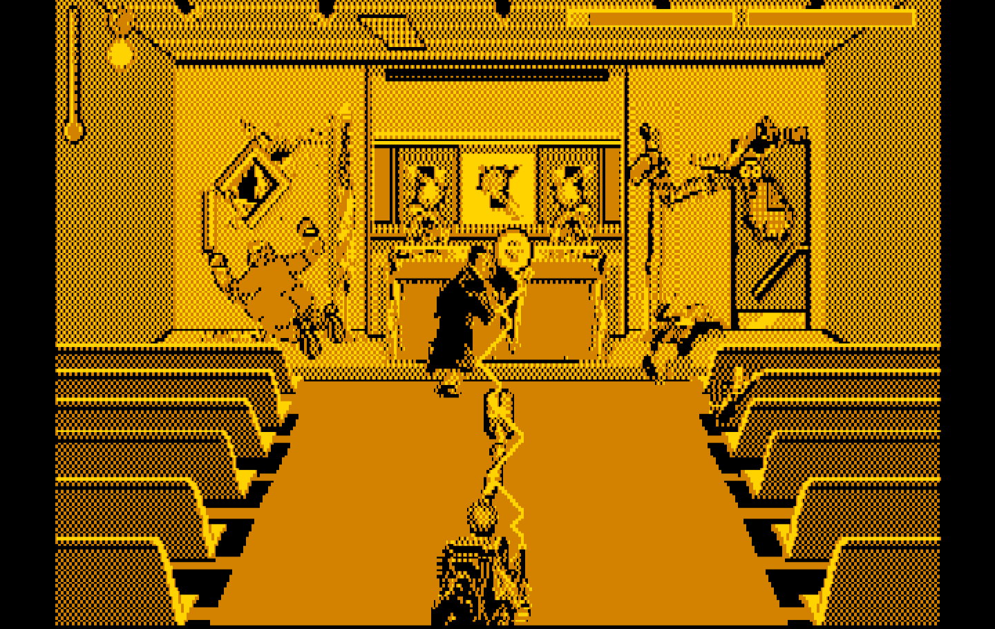 Ghostbusters II IBM PC/Compatibles Screenshot: Catch these ghosts!