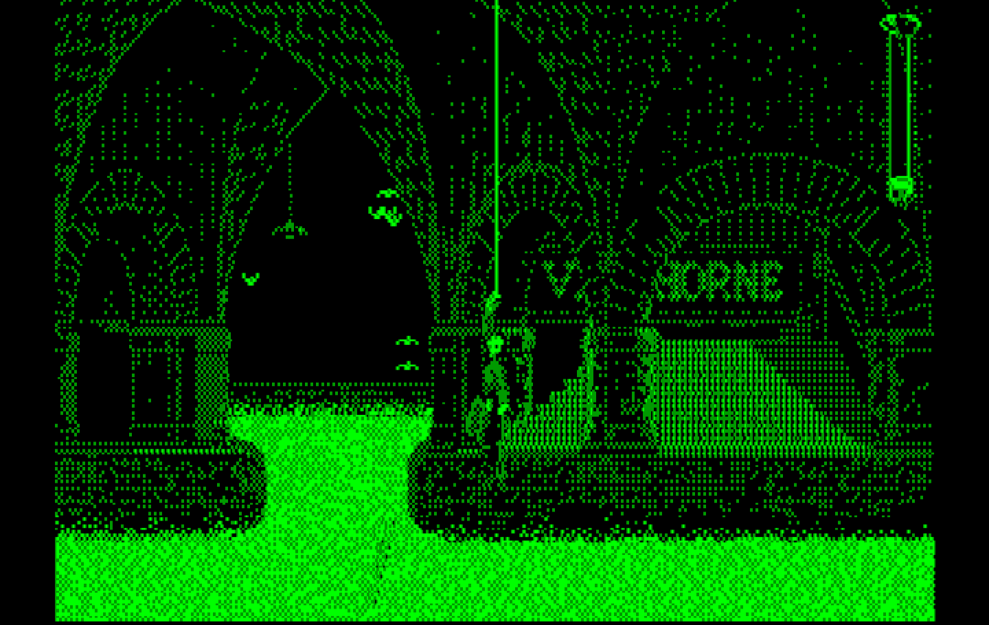Ghostbusters II IBM PC/Compatibles Screenshot: Collecting slime to test out which music it likes.