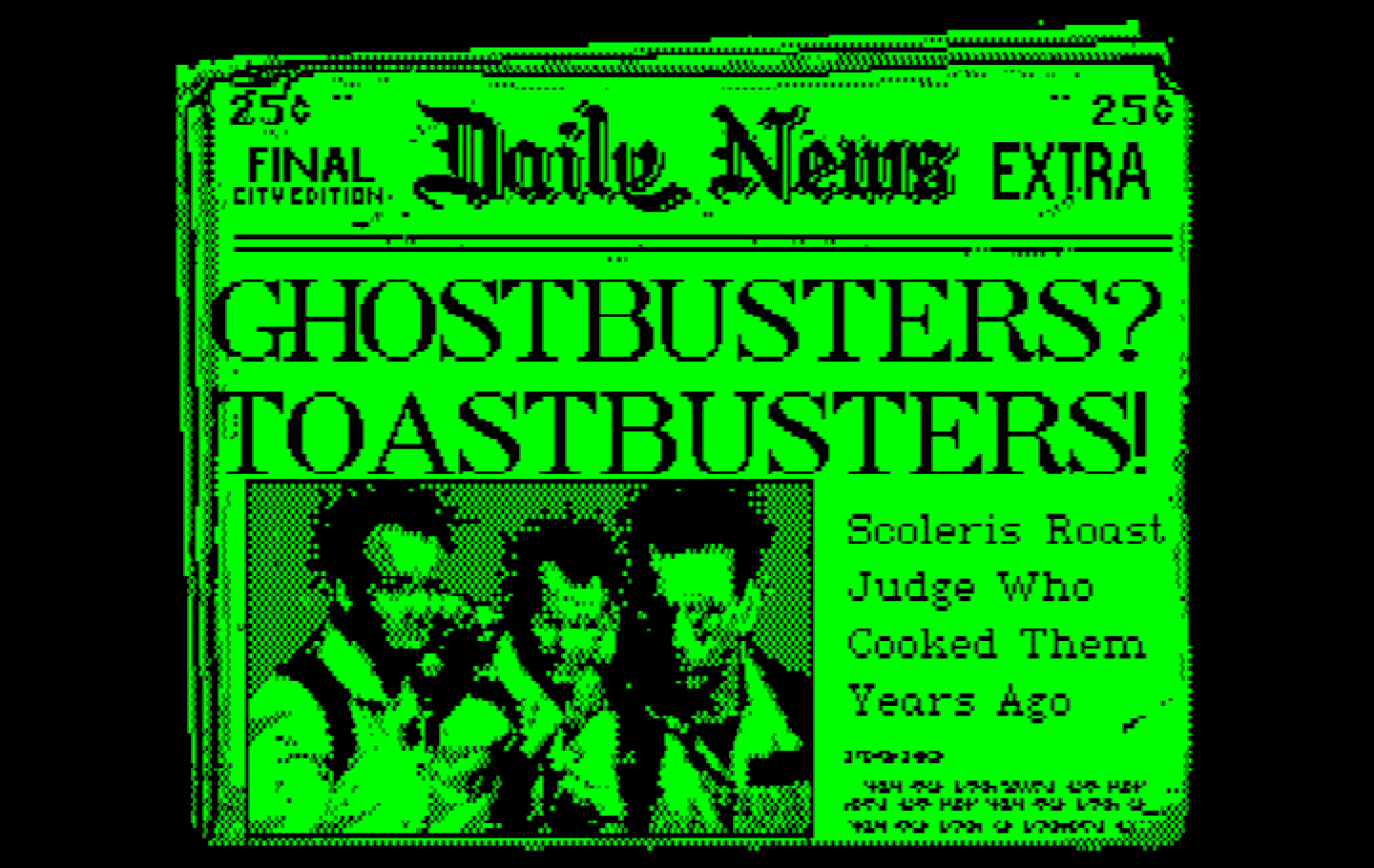 Ghostbusters II IBM PC/Compatibles Screenshot: Oops, I didn't catch the ghosts...