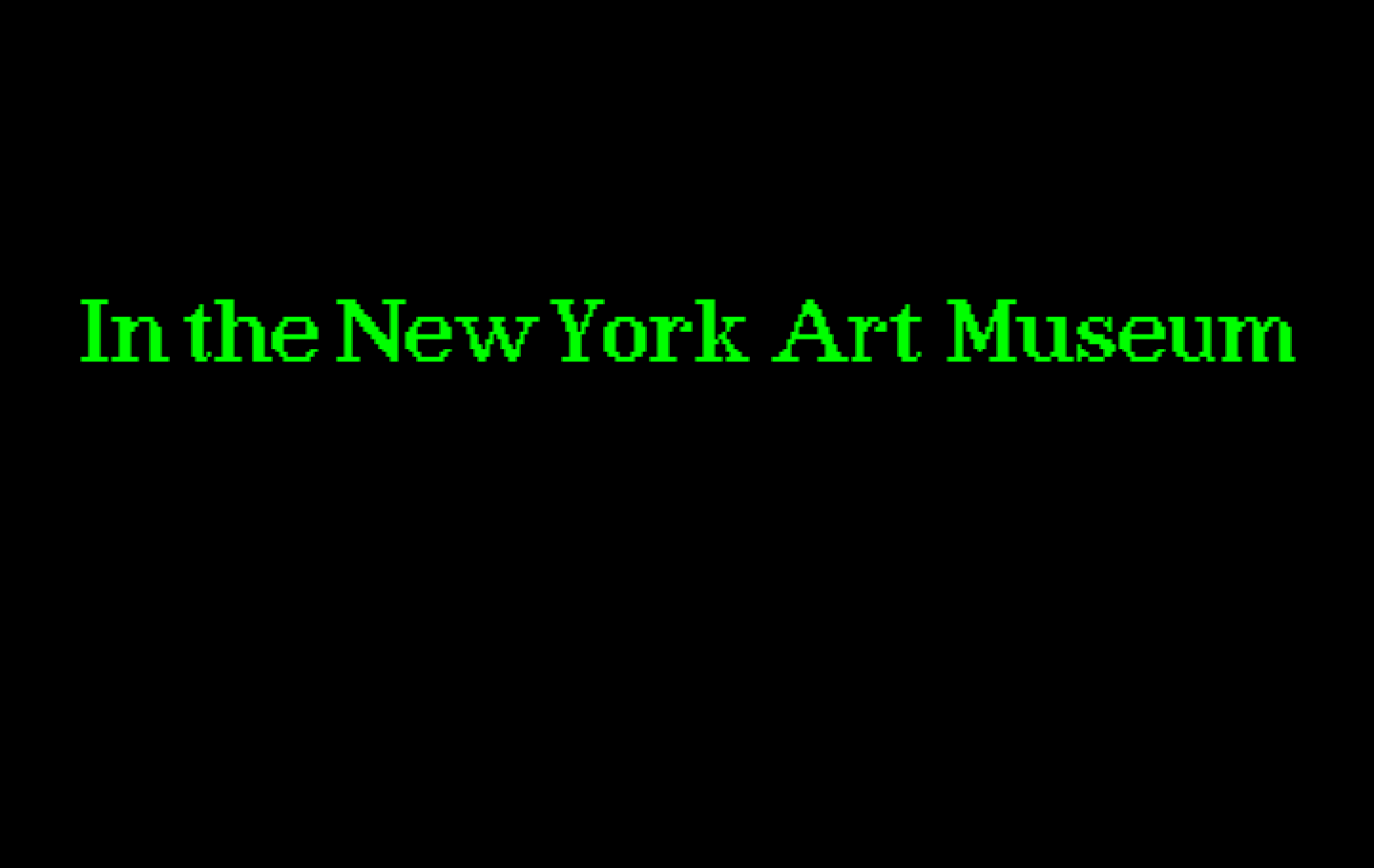 Ghostbusters II IBM PC/Compatibles Screenshot: Meanwhile, the New York Art Museum...