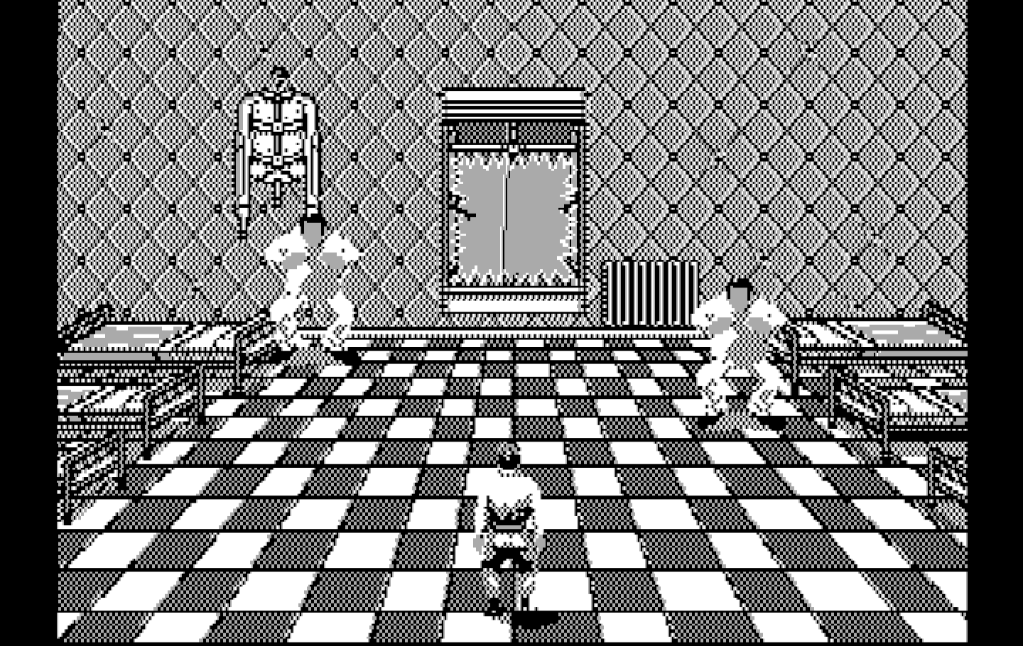 Ghostbusters II IBM PC/Compatibles Screenshot: Don't let the orderlies catch you!