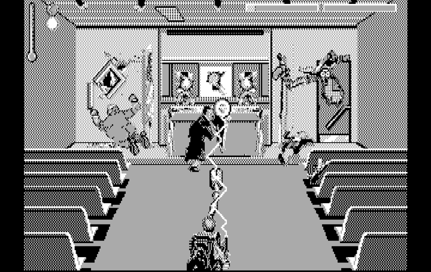 Ghostbusters II IBM PC/Compatibles Screenshot: Catch these ghosts!