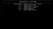 Ghostbusters II for IBM PC/Compatibles - Video mode selection.