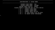 Ghostbusters II for IBM PC/Compatibles - Setup configuration menu.