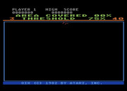 Qix for Atari 8-bit - Title screen.