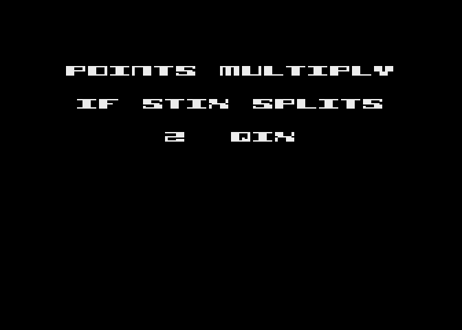 Qix Atari 5200 Screenshot: THere are now two Qix; earn more points if you split them with a line.