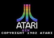 Qix for Atari 5200 - Atari logo and game title.