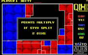 Qix for IBM PC/Compatibles - Some levels have two Qix; extra points are earned for splitting them with a line.