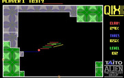 Qix for IBM PC/Compatibles - Drawing a segment; don't touch the Qix!