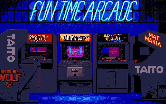 Qix Amiga Screenshot: Taito Fun Time Arcade.