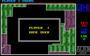Qix for Amiga - Game over.