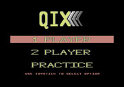 Qix for Commodore 64 - One or two players?