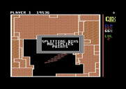 Qix for Commodore 64 - Starting on the next level splitting two Qix multiplies points.