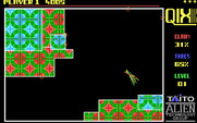 Qix for IBM PC/Compatibles - Gameplay; slowly filling in the screen.
