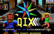 Qix for IBM PC/Compatibles - Title screen.