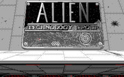Qix for IBM PC/Compatibles - Alien Technology Group logo.