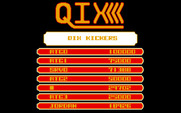 Qix for IBM PC/Compatibles - The high score table.