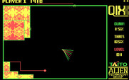 Qix for IBM PC/Compatibles - Gameplay; drawing some lines.