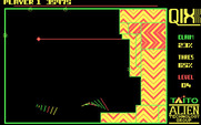 Qix for IBM PC/Compatibles - Drawing a long line segment.
