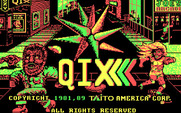 Qix for IBM PC/Compatibles - Title screen.
