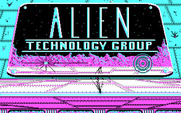 Qix for IBM PC/Compatibles - Alien Technology Group logo.