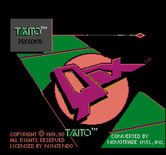Qix for NES / Famicom - Title screen.