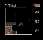 Qix for NES / Famicom - The Spritz appear now; capture them for bonus points!