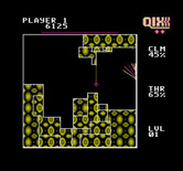Qix for NES / Famicom - About to trap the Qix...