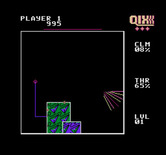 Qix for NES / Famicom - Game start.