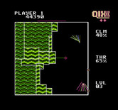 Qix for NES / Famicom - Can you draw a line between the 2 Qix?