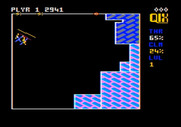 Qix for Apple II - Game start.