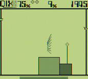 Qix for Game Boy - Game start.