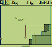 Qix for Game Boy - Drawing lines...don't get caught!