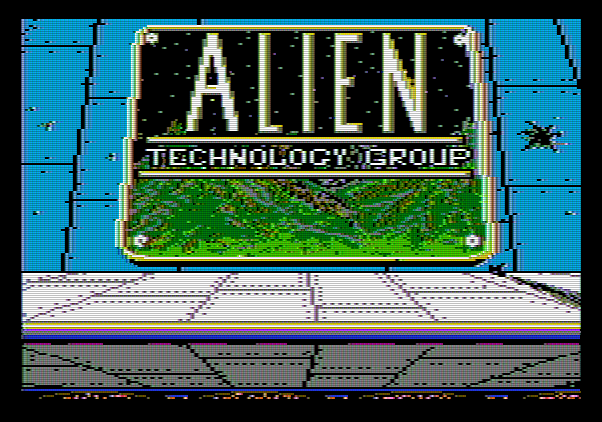 Qix Apple II Screenshot: Apple II version by Alien Technology Group.