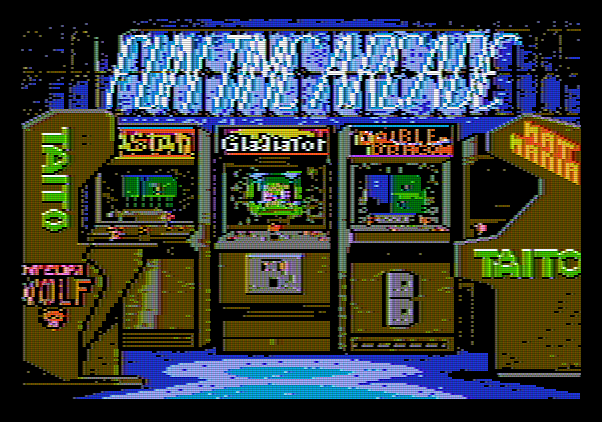 Qix Apple II Screenshot: Taito Fun Time Arcade!