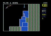 Qix for Apple II - Beginning on the first level.