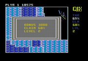 Qix for Apple II - Level completed!