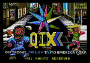Qix for Apple II - Title screen.