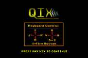 Qix for Apple IIgs - Keyboard controls.