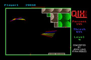 Qix for Apple IIgs - The game becomes tougher with two Qix on the playfield.