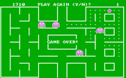 Packman for IBM PC/Compatibles - Game over.