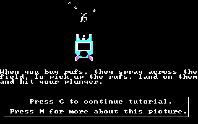 Run for the Money IBM PC/Compatibles Screenshot: Tutorial continued...