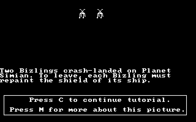 Run for the Money IBM PC/Compatibles Screenshot: One of the tutorial screens...